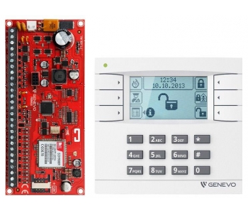 ZESTAW ''GENEVO'' PRiMA16SET centrala alarmowa PRiMA 16 z manipulatorem PRiMA LCD