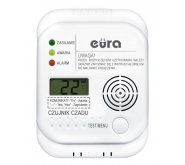  Czujnik czadu ''Eura'' CD-65A4 - 5 lat gwarancji, DC 4,5V, wyświetlacz LCD, termometr ico 0
