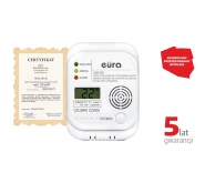  Czujnik czadu ''Eura'' CD-65A4 - 5 lat gwarancji, DC 4,5V, wyświetlacz LCD, termometr ico 3