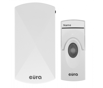 DZWONEK BEZPRZEWODOWY ''EURA'' WDP-05A3 - biały, kodowany, możliwość rozbudowy, zasilanie 230V/50 Hz