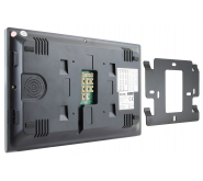 MONITOR ''EURA'' VDA-10C5 - czarny, dotykowy, LCD 10'', FHD, WiFi, pamięć obrazów, SD 128GB,  rozbudowa do 6 monitorów, 2 stacji bramowych i 2 kamer CCTV, obsługa 2 wejść ico 1