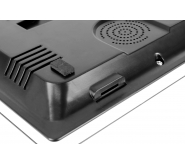 WIDEODOMOFON ''EURA'' VDP-98C5 - czarny, dotykowy, LCD 10'', AHD, WiFi,  pamięć obrazów, SD 128GB,  rozbudowa do 6 monitorów, 2 stacji bramowych i 2 kamer CCTV, obsługa 2 wejść, kamera 1080p., czytnik RFID ico 13