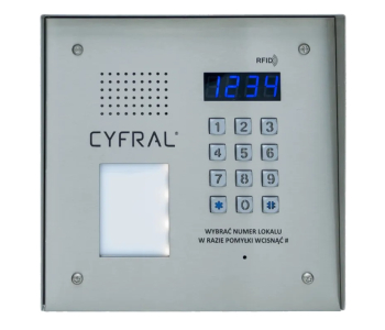 PANEL CYFROWY ''CYFRAL'' PC-2000RE PRO INOX z czytnikiem RFiD i wbudowaną elektroniką