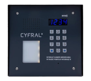 PANEL CYFROWY ''CYFRAL'' PC-2000RE PRO GRAFIT z czytnikiem RFiD i wbudowaną elektroniką ico 0