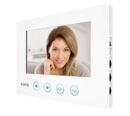 WIDEODOMOFON ''EURA'' VDP-55A3 - biały, LCD 7'', obsługa 2 wejść, pamięć obrazów, brelok zbliżeniowy ico 5